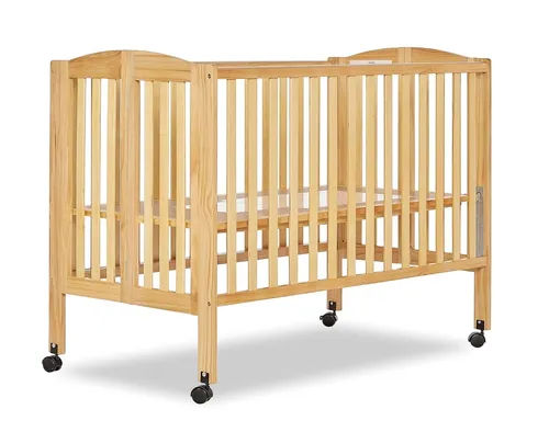 Dream on Me Folding Crib with Upgraded Mattress