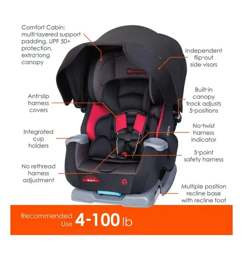 Baby Trend Cover Me™ 4-in-1 Convertible Car Seat