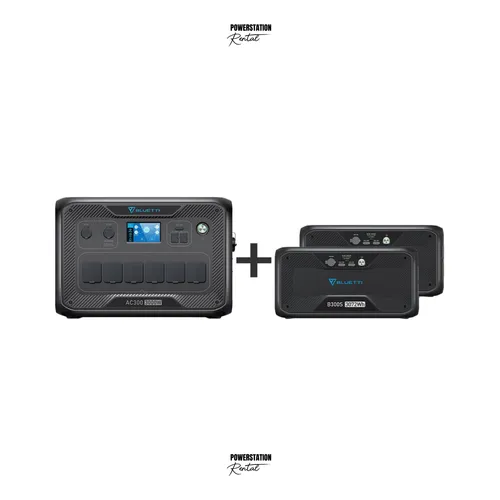 SET-12: Bluetti AC300 + 2 Stück Bluetti B300S Powerstation (6.144 Wh.)