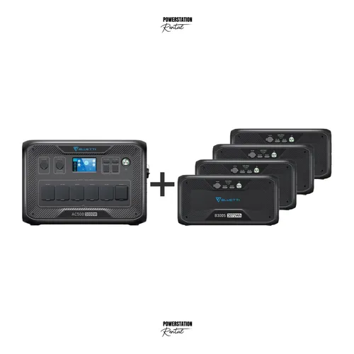 SET-22: Bluetti AC500 + 4 Stück Bluetti B300S Powerstation (12.288 Wh.)