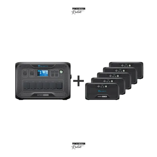 SET-23: Bluetti AC500 + 5 Stück Bluetti B300S Powerstation (15.360 Wh.)
