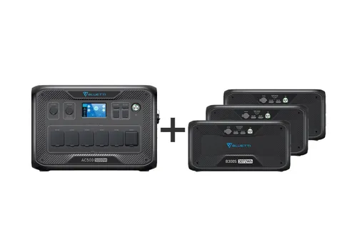 SET-21: Bluetti AC500 + 3 Stück Bluetti B300S Powerstation (9.216 Wh.)