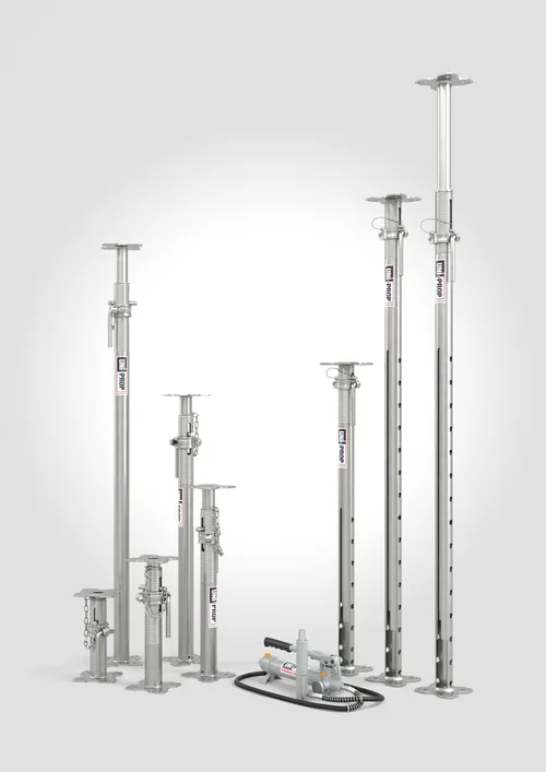 Galvanised acrow prop