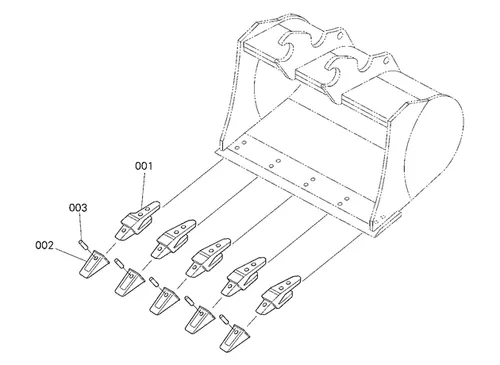 31'' grading bucket