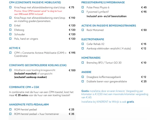 Km vergoeding (enkel) per dag