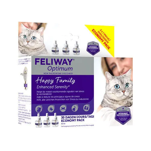 Feliway Optimum navulverpakking van 3 stuks