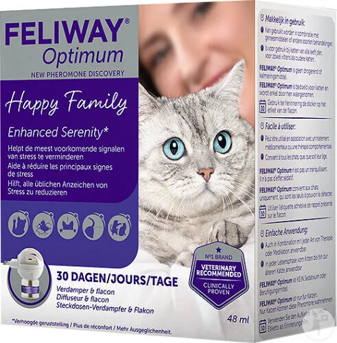 Feliway Optimum Startset: verdamper + navulling 48ml