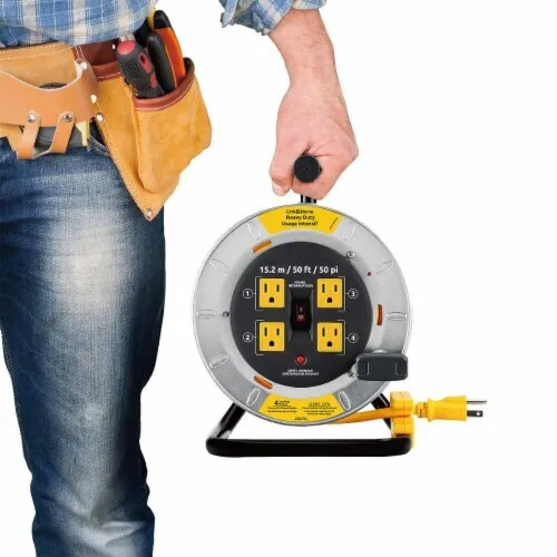 Professional Grade Metal Cord Reel 50ft