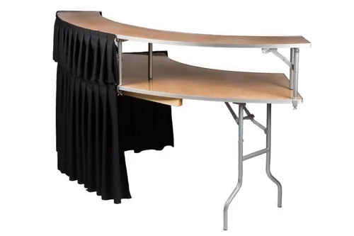 Serpentine Elegance Bar Table (7FT) – Stylish & Functional for Any Event in Dallas Metroplex