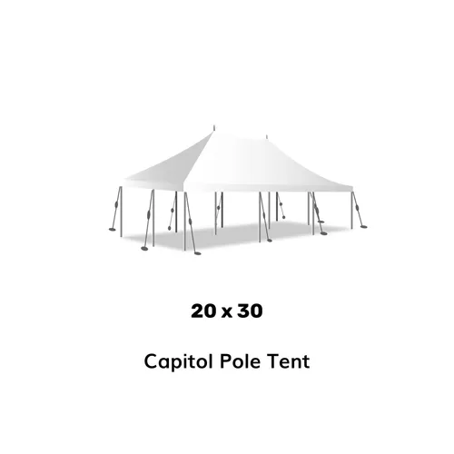 20' x 30' Pole Tent – Premium Tent Rental for Outdoor Events in Dallas Metroplex