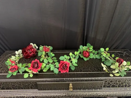 Passion Collection- Garland with Burgundy Flowers