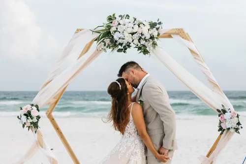 White Heaven Collection - 2 White Floral Swags 