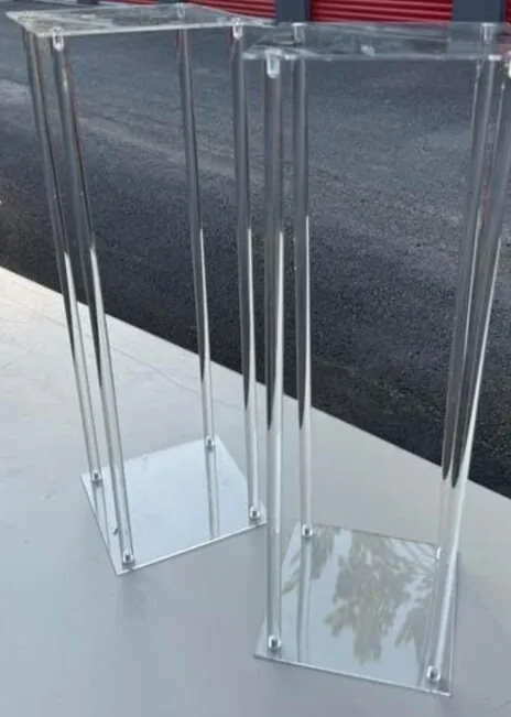 Floral Stand - Clear Acrylic Tall Floral Stand