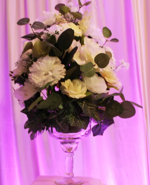 Vases- Glass Centerpiece Floral Holder, Clear