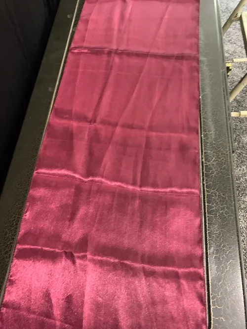 Passion Collection- Burgundy Satin Table Runners 