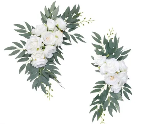 White Heaven Collection- 2 Swag Florals for Welcome sign 