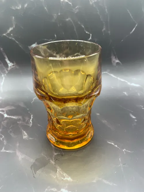 Dishware- Glasses, Amber, 5”
