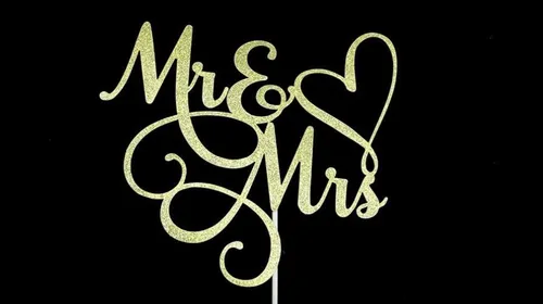 Cake topper- Mr. & Mrs. Cake Topper- sale item