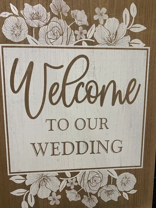 Signs- Welcome Sign Wooden Brown