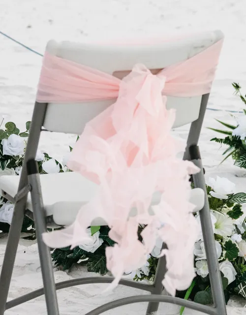 Blush Collection- Blush Chair Hood with Ruffles Willow Sash