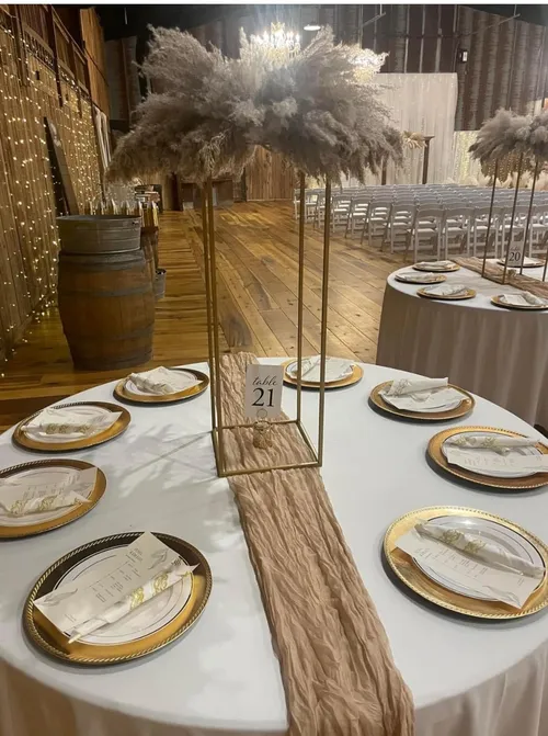 Boho Collection- Table runners- Tan Cheesecloth Table Runner, Boho Collection