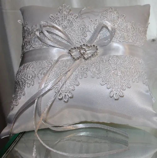 Ring Pillow- Mini White Ring Pillow