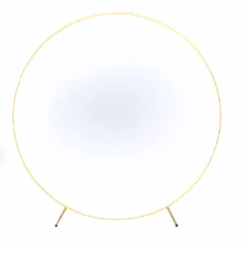 Arch, Gold Metal Crcle Arch, 7.2ft