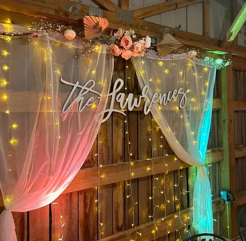 Backdrop Drapes- White Sheer Curtains for Outside Use Only- 2 panels 54