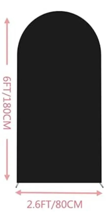 Arch Chiara Spandex Cover, Black, 6 Ft