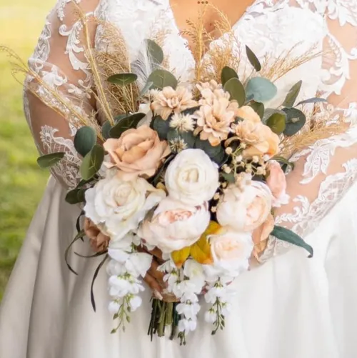 Taylor Collection- Bridal Pampas Bouquet- Large 