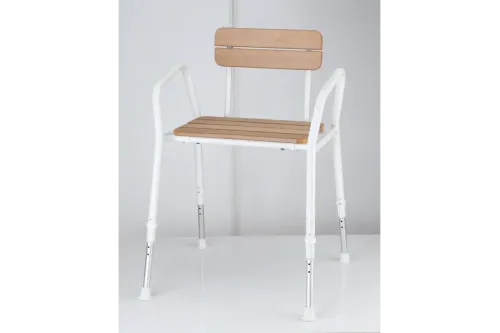 UP Shower Chair With Backrest & Arms Heavy Duty