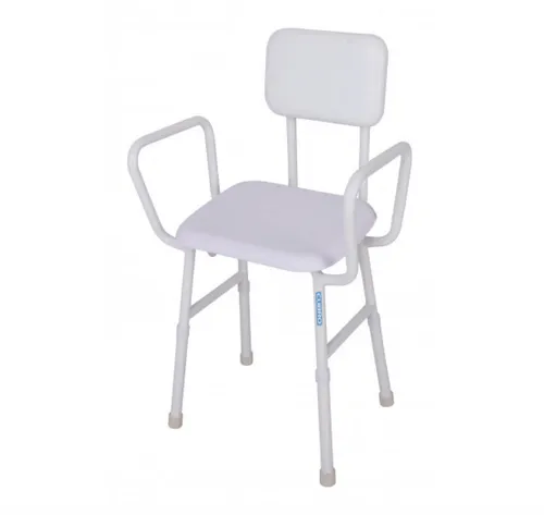 Viking Shower Stool with Padded Back