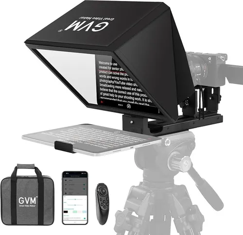 Neewer teleprompter for DSLR cameras, able to use with iPad or phone