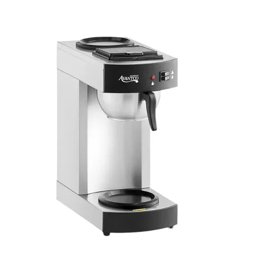 12 Cup Pourover Commercial Coffee Maker with 2 Warmers-2 Decanters