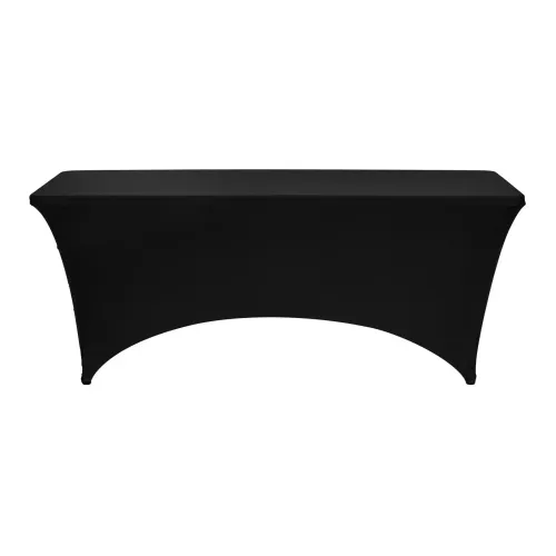 6' rectangle table covers, Black Spandex 