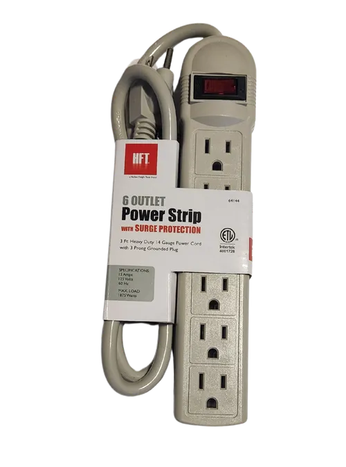 6 outlet Power Strip with Surge Protection