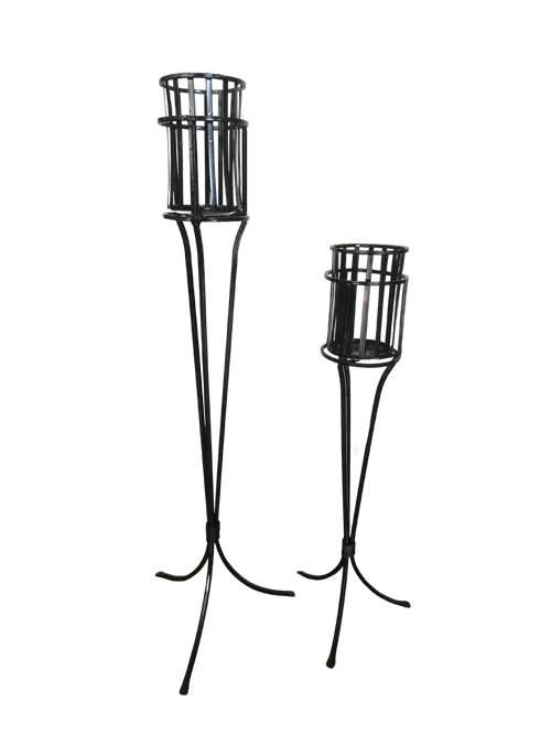 Pair of Black Candlestands 1-28