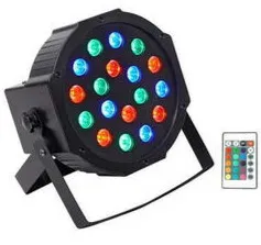Black Rechargeable LED DMX DJ Wash Up-Lights 