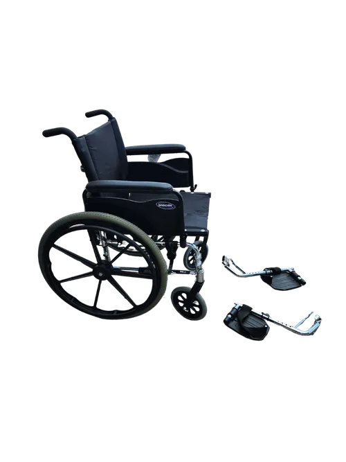 Manual wheel Chair with footrest 250# Weight Capacity-Weekly and Monthly Rates Available