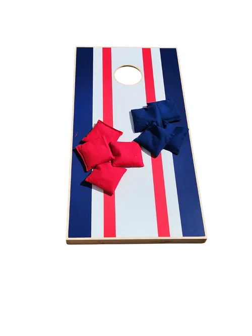 Corn Hole Game 2' x 4' Red White Blue regulation size