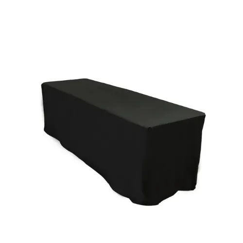 SCUBA - Black Rectangular Fitted Tablecloth 30x96 for 8ft Table