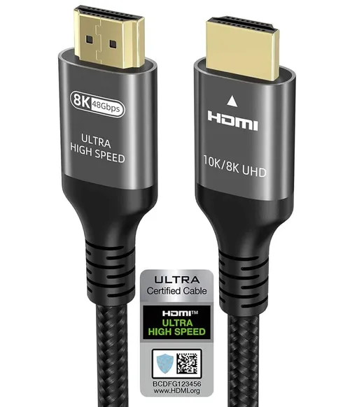 Certified Ultra High Speed HDMI Cable Rental (6.6 FT)