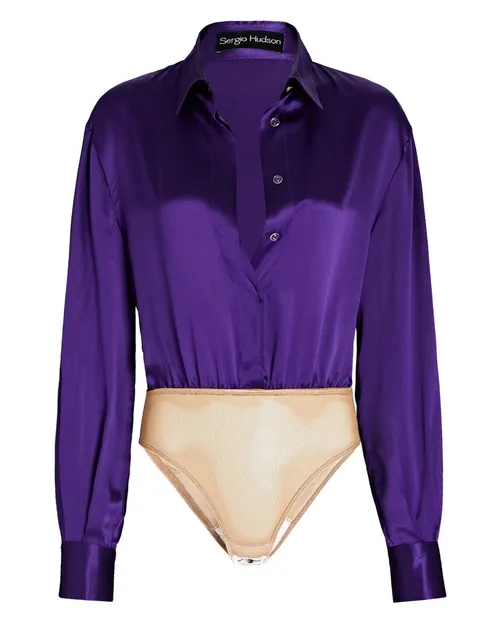 Sergio Hudson Silk Bodysuit