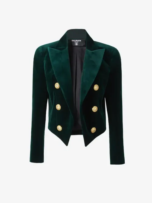 Balmain Velvet Spencer Jacket