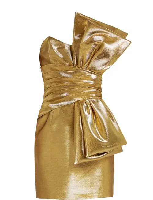 Saint Laurent Bow Mini Dress