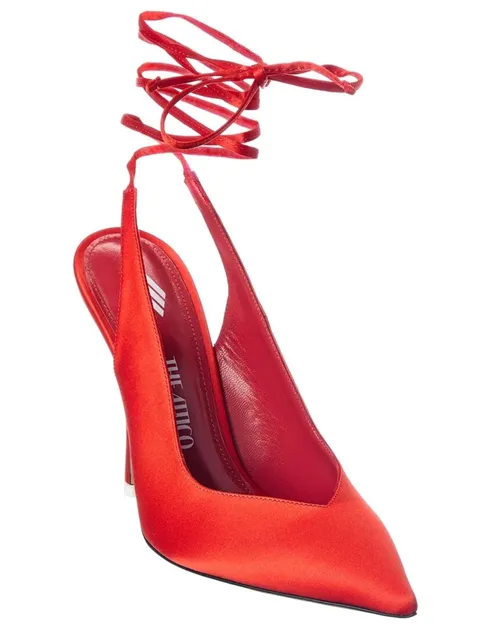 The Attico Venus Satin Pumps