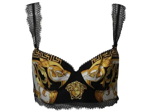 Versace Baroque Printed Crop Top