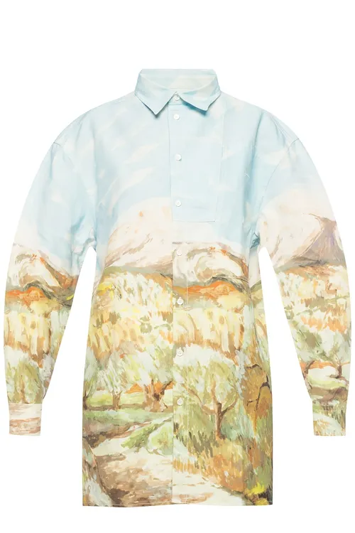 Jacquemus La Chemise Paul Landscape Print Shirt