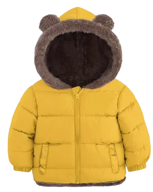 Kids snow jacket - yellow