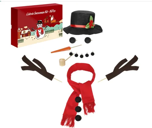 Snow man decorating set-16 piece